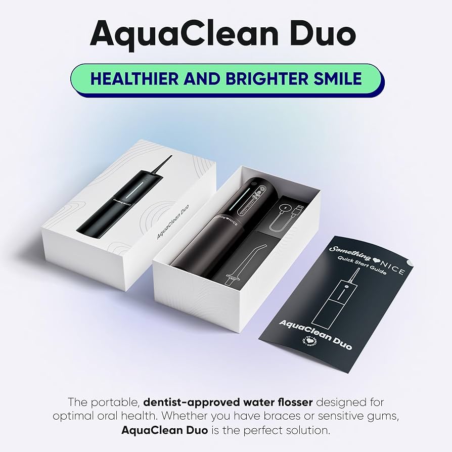 Amazon.com: SOMETHING NICE AquaClean Duo Water Flosser